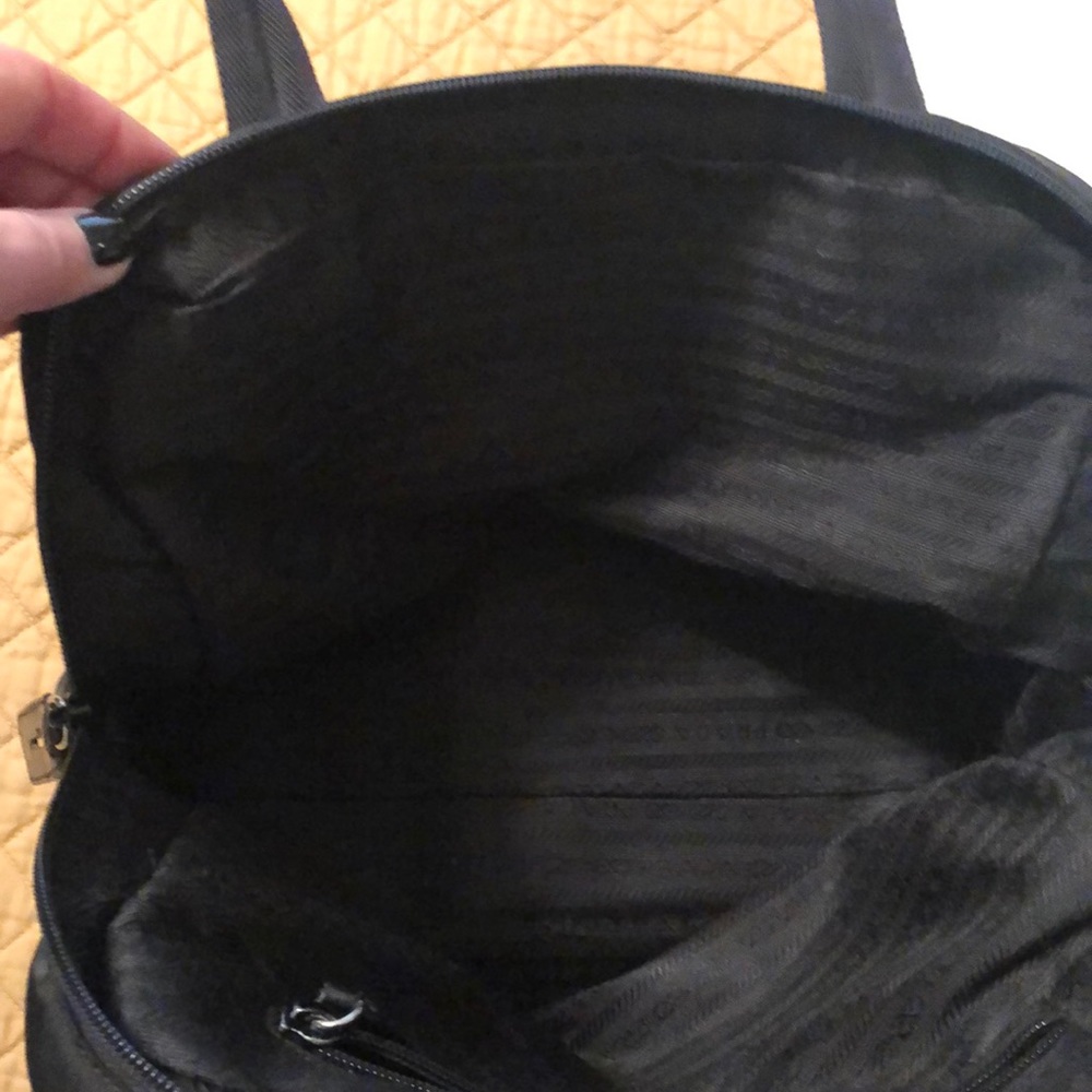 PRADA Tracolla Vela Nero Tote EUC! - Picture 9 of 13